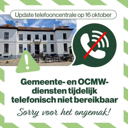 Telefonisch niet bereikbaar op woensdagnamiddag