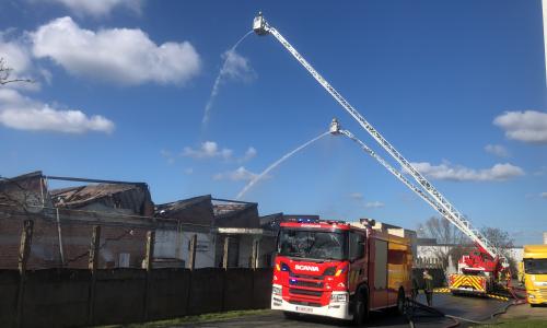 Update brand (15.30 uur): Gemeentelijk rampenplan in E. Ghijsstraat opgeheven