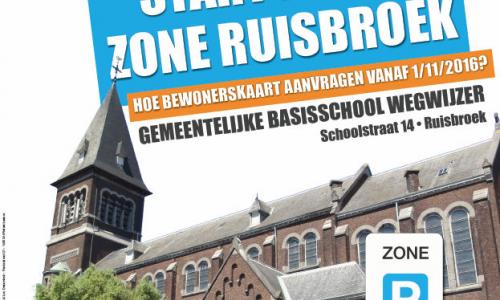 Infoavond start blauwe zone Ruisbroek