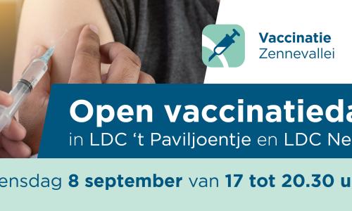 Open vaccinatiedag op 8 september